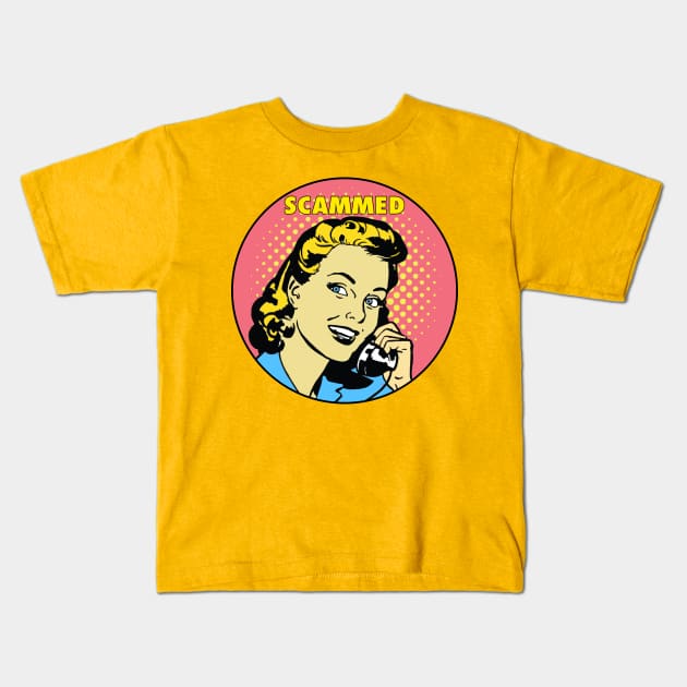 SCAMMED Kids T-Shirt by theanomalius_merch